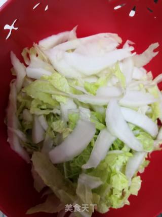 Stir-fried Chinese Cabbage Stem with Sausage recipe