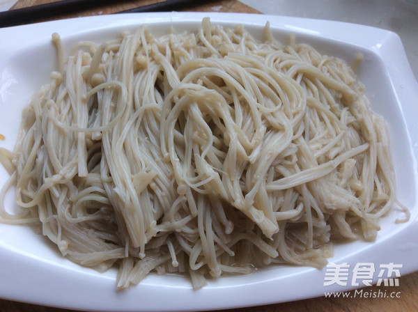 Microwave Garlic Enoki Mushroom recipe