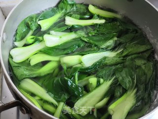 Braised Canola with Shredded Pork recipe