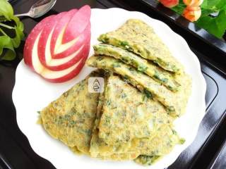 Yellow Rice Noodles, Egg and Chive Pancakes recipe