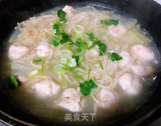 Shrimp, Winter Melon and Mushroom Soup recipe