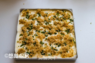 Scallion Pork Floss Cake recipe