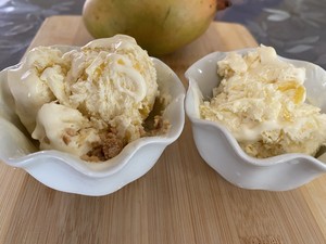 Homemade Delicious Mango Ice Cream with Three Simple Ingredients (no Yolk Version) recipe