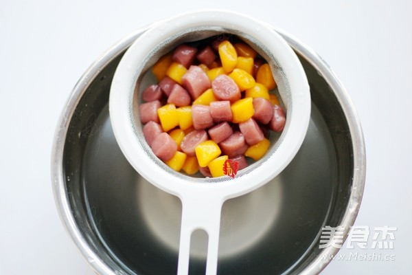 Distilled Two-color Potato Balls recipe