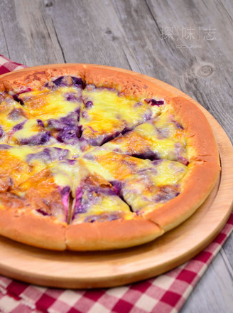 Purple Sweet Potato Cheese Pizza recipe