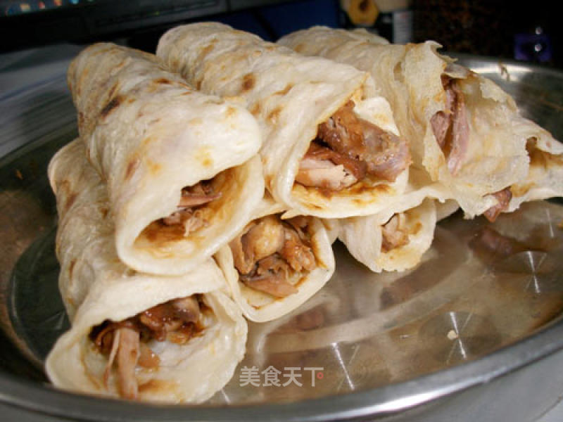 Pancake Roll Roast Duck recipe