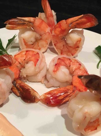 Tiger Prawns with Cocktail Sauce