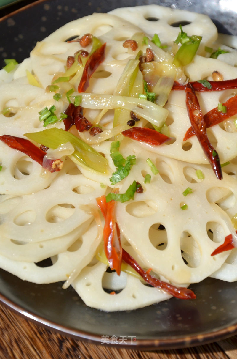 Hot and Sour Lotus Root Slices recipe