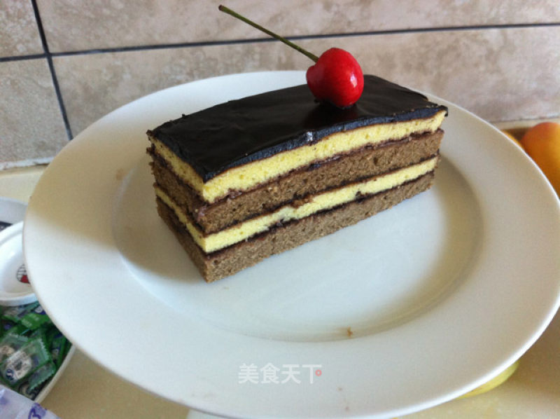 Two-color Chocolate Cake recipe