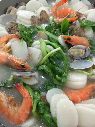 Seafood Soup Rice Cake