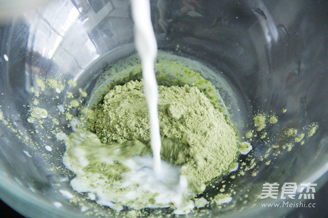 Two-color Matcha Pudding recipe