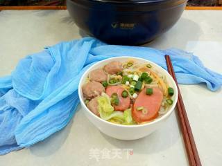 Fruit and Vegetable Noodles in Clear Soup recipe