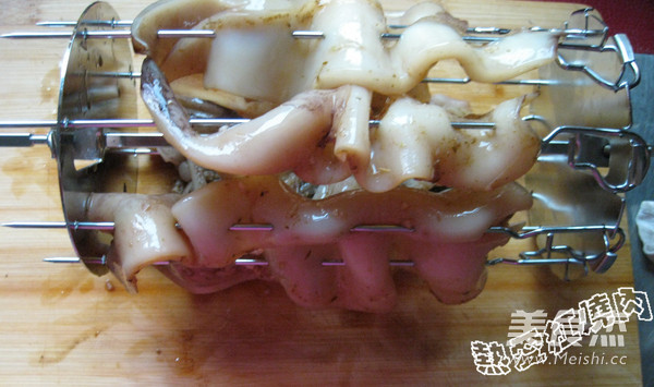 Grilled Squid with Garlic and Cumin recipe
