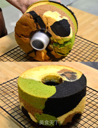 Camouflage Chiffon Cake recipe