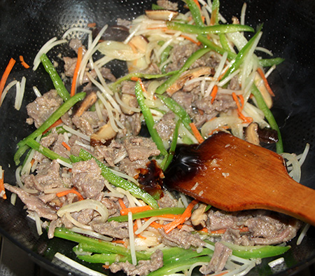 Korean Beef Stir-fried Mixed Vegetables recipe