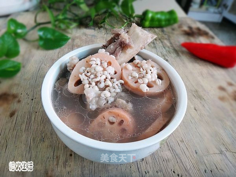 Lotus Root and Barley Bone Soup recipe