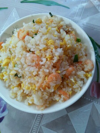 Fried Rice with Shrimp and Egg recipe