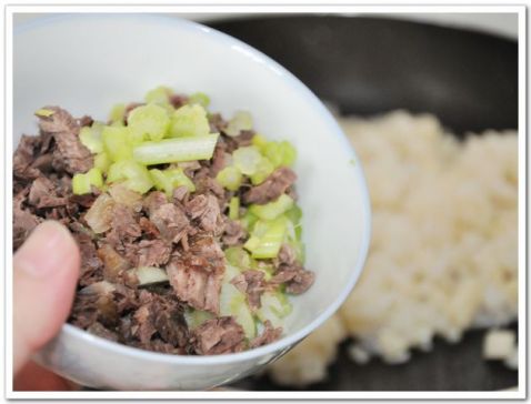 Fried Rice with Lotus Root and Beef recipe