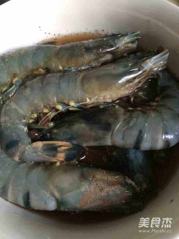 Garlic Open Back Shrimp recipe