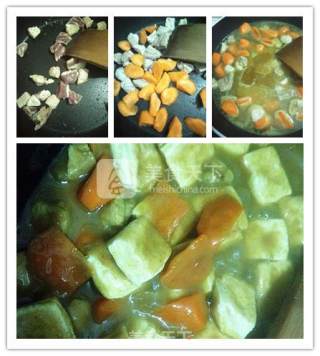 Tofu Curry Rice with Peanuts recipe