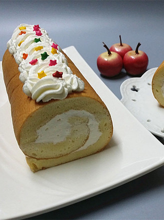 Small Four Cream Cake Roll recipe