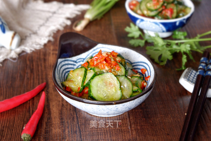 Spicy Cucumber Slices recipe