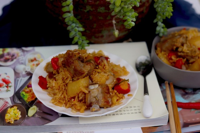 Rice Cooker Ribs and Potato Rice recipe