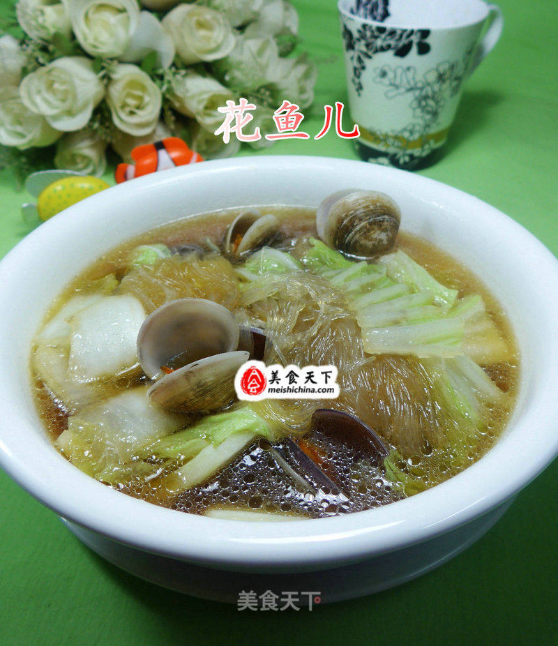 Cabbage and Clam Soup with Vermicelli recipe