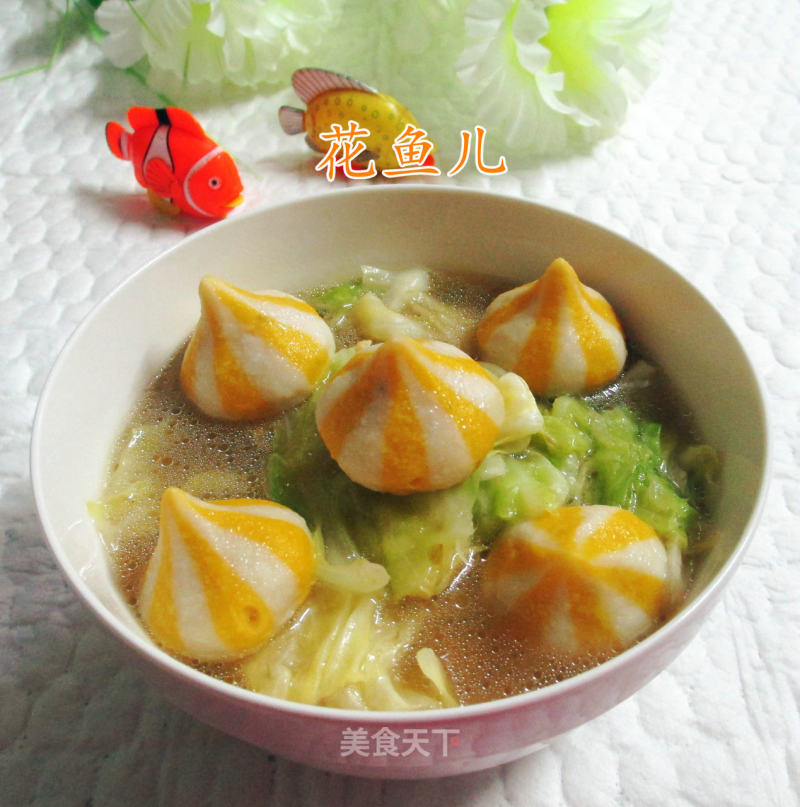 Fish Roe Wrapped Boiled Cabbage
