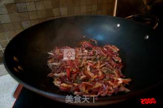 Stir-fried Chicken Gizzards with Garlic Stalks recipe
