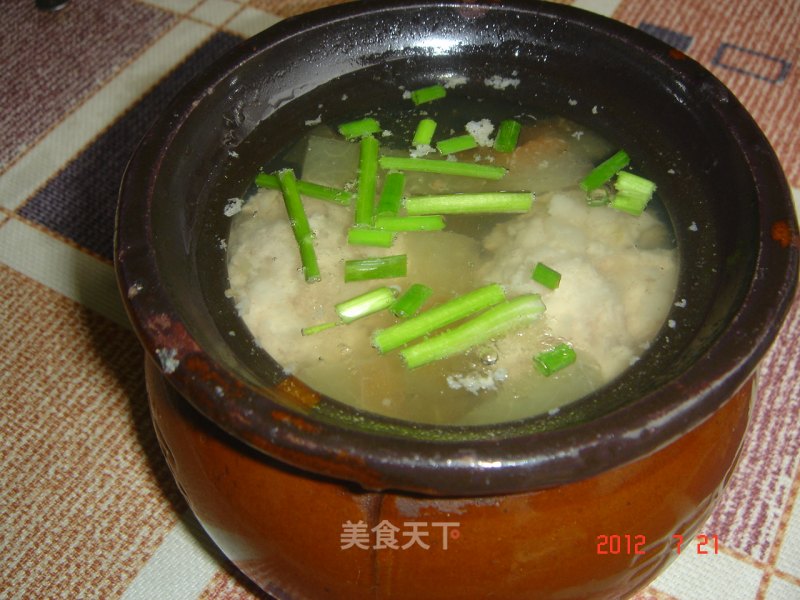 Watermelon Cuiyi Boiled Meatballs recipe