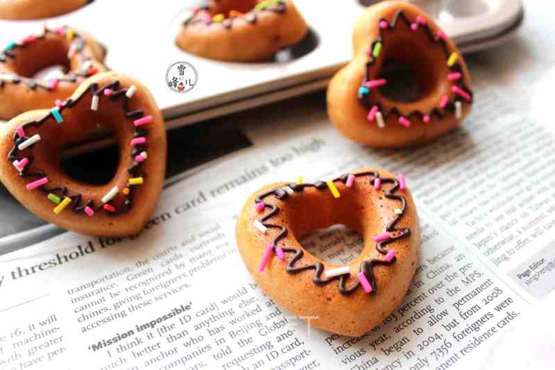 Heart Shaped Donut Cake recipe