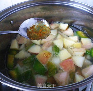 Osmanthus Lotus Root Powder Melon Fruit Soup recipe