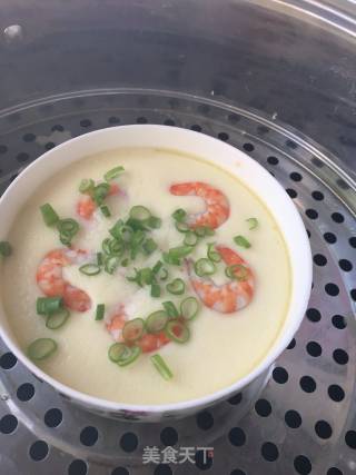 "fresh Shrimp" Jiwei Shrimp Steamed Egg recipe