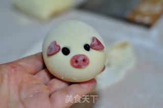 "pig" Forever Flower Cake Mantou recipe