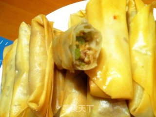 Pork Celery Spring Rolls recipe