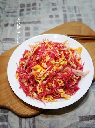 Sweet and Sour Cabbage Shredded Radish recipe