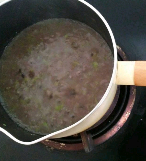 Beef Black Rice Vegetable Porridge recipe