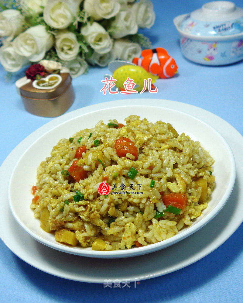 Fried Rice with Egg Potato Curry Paste recipe