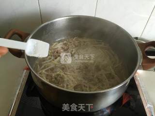 Enoki Mushroom Beef Soup recipe