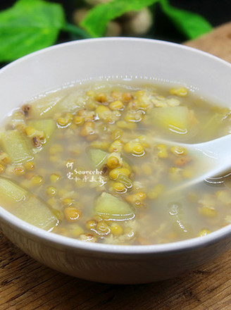 Watermelon Peel Mung Bean Soup recipe