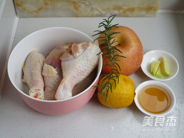 Roasted Chicken Drumsticks with Lime Apples recipe