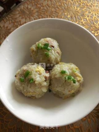 Steamed Glutinous Rice Balls recipe
