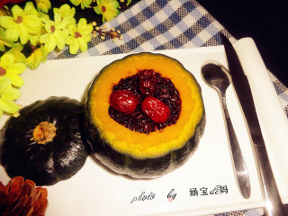 Pumpkin Osmanthus Black Rice recipe