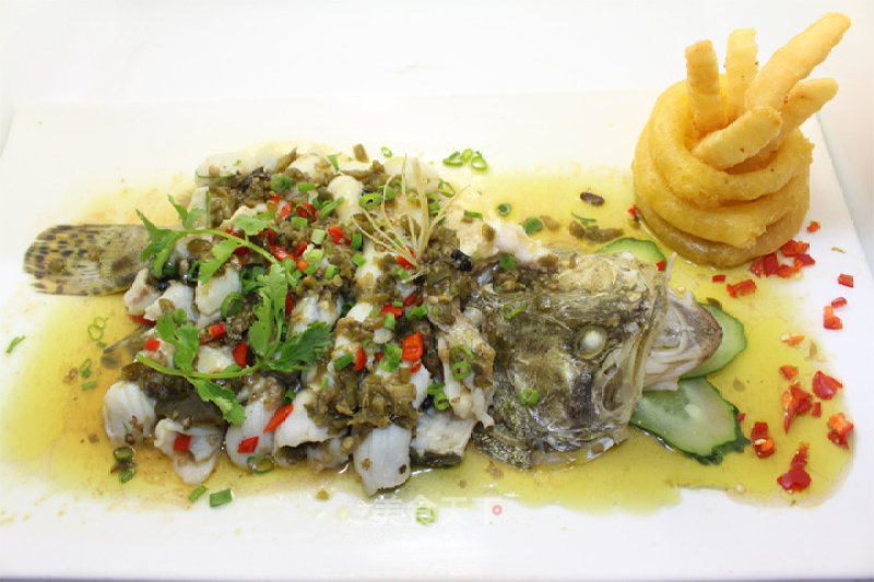 Steamed Fish Fillet with Black Pepper recipe