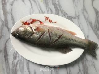 Steamed Bass with Chinese Sausage recipe