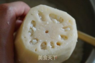 Brown Sugar Glutinous Rice Lotus Root recipe