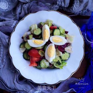 Seasonal Vegetables Mixed with Vinaigrette recipe