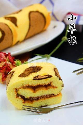 #aca烤明星大赛#leopard Print Cake Roll recipe
