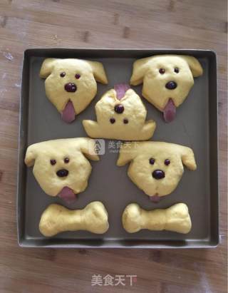 #新良首第届烤大赛#mengmeng Dog Pumpkin Bread recipe